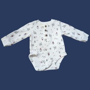 Carter's White Bodysuit with Soft Print